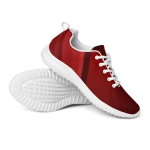 DASH Red Wine Men’s Athletic Shoes Lightweight Breathable Design by IOBI Original Apparel