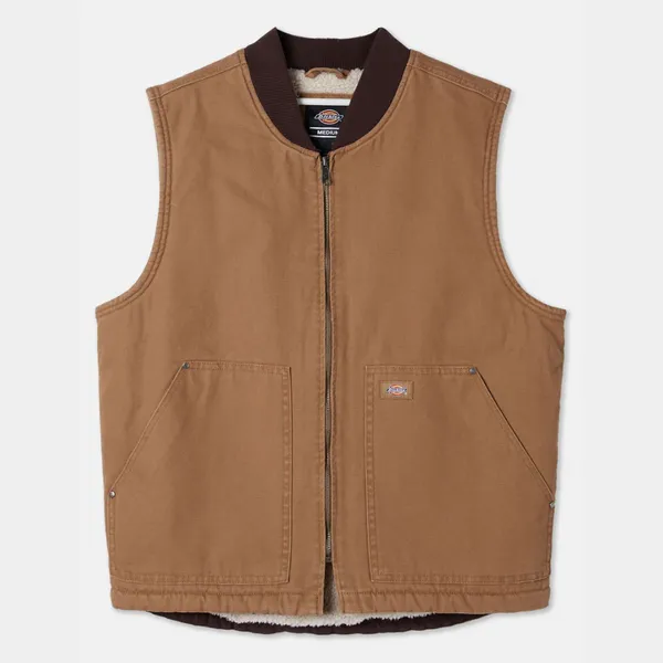 Dickies Duck Canvas Vest - Stone Washed Brown Duck