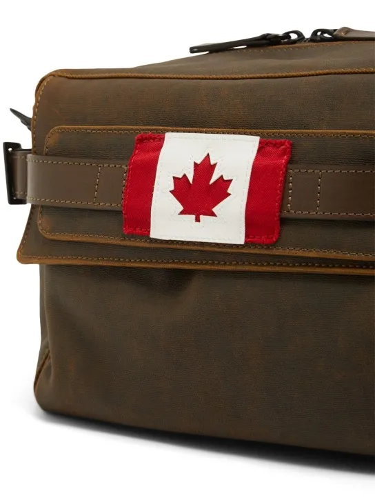 Dsquared2   Canadian flag canvas crossbody bag 