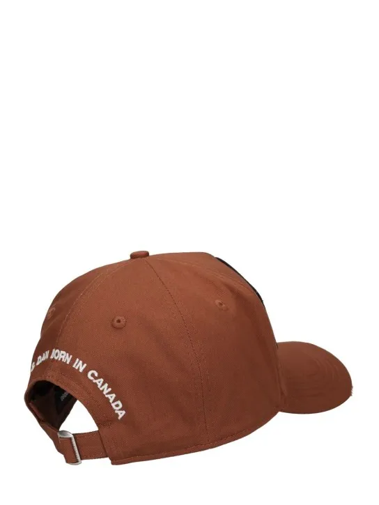 Dsquared2   Flag patch cotton canvas baseball hat 