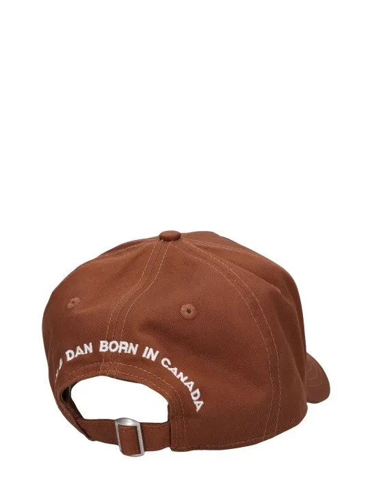 Dsquared2   Flag patch cotton canvas baseball hat 