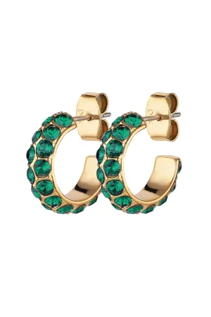 Dyrberg/Kern Heidi Emerald Hoop Earrings