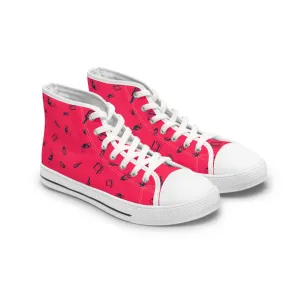 Electric Razor Blades Women's High Top Sneakers