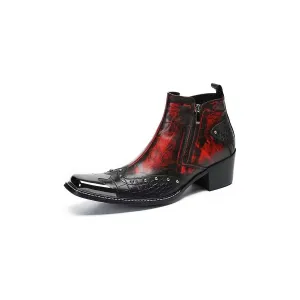 EliteChic Exotic Zippered Leather Boots