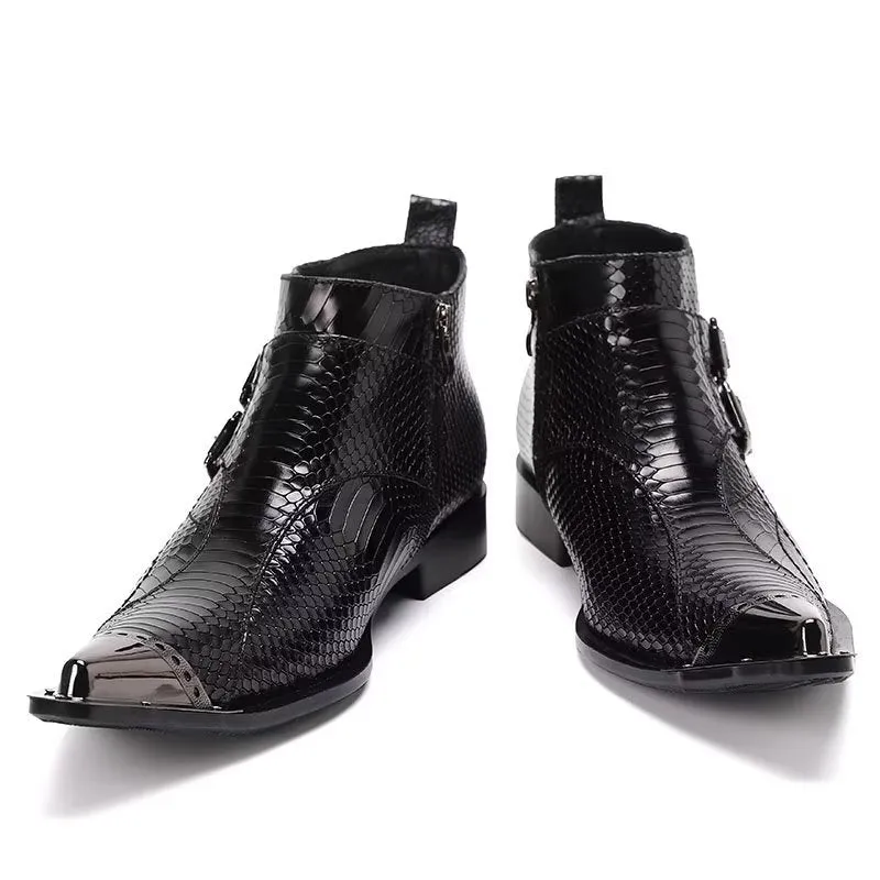 ExoLeather Chic Ankle Boots