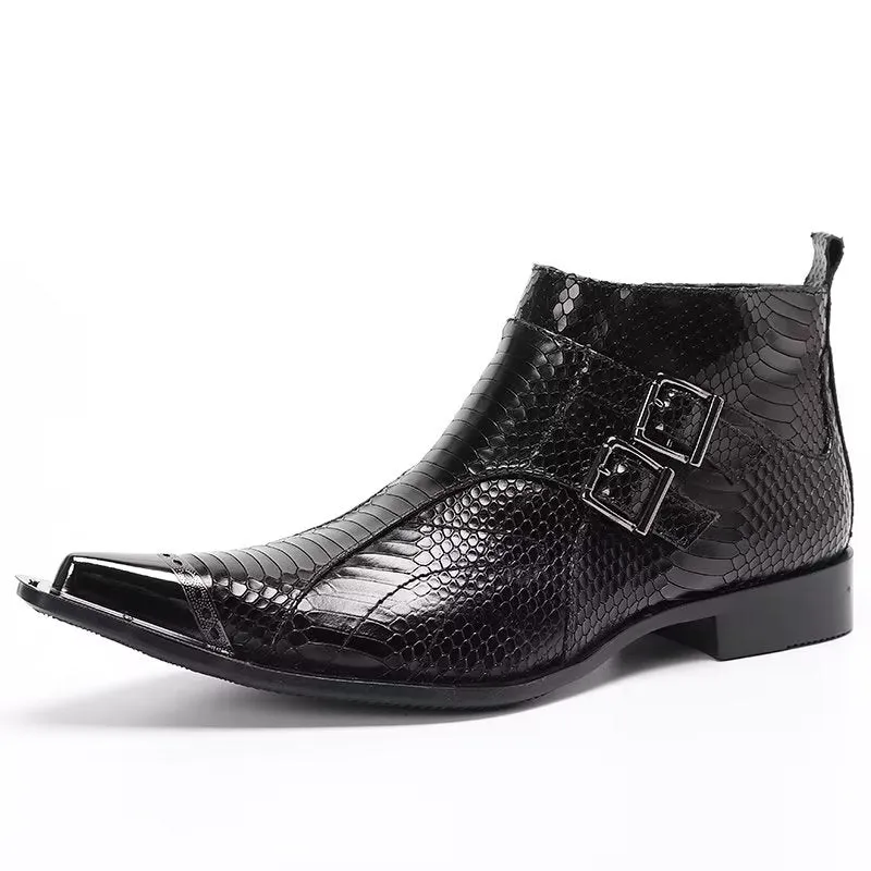 ExoLeather Chic Ankle Boots