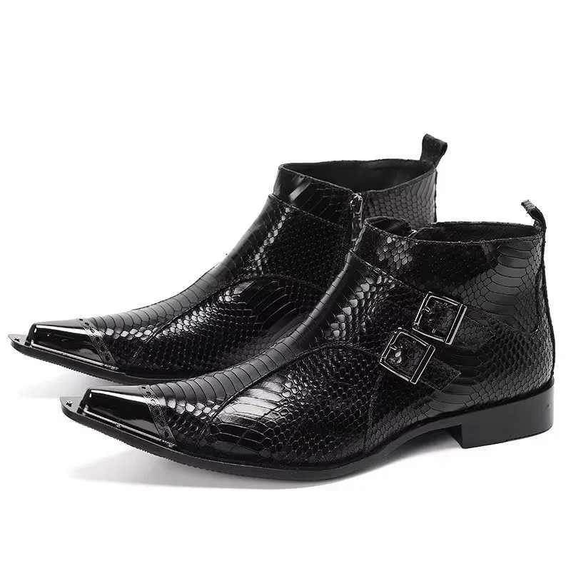 ExoLeather Chic Ankle Boots