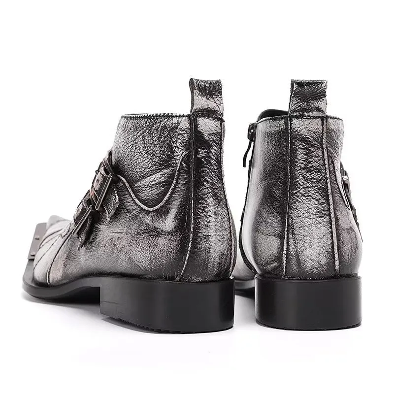 ExoLeather Chic Ankle Boots