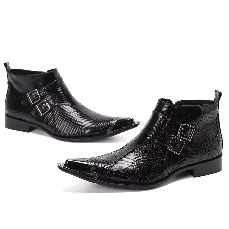 ExoLeather Chic Ankle Boots