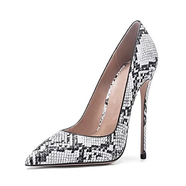 Exotic Chic Snake Skin Stiletto Pumps