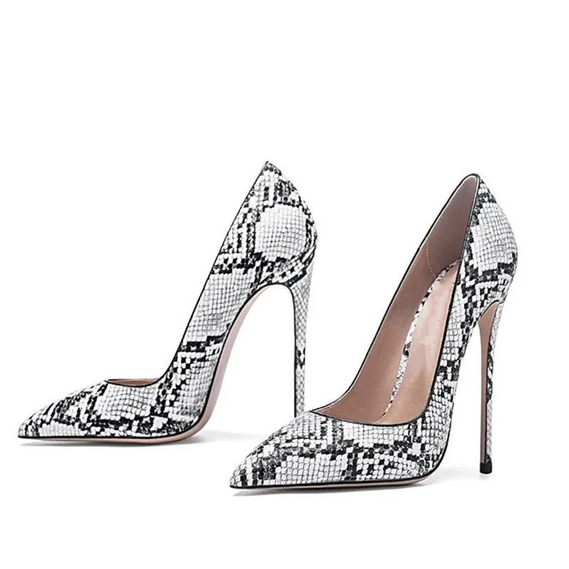 Exotic Chic Snake Skin Stiletto Pumps