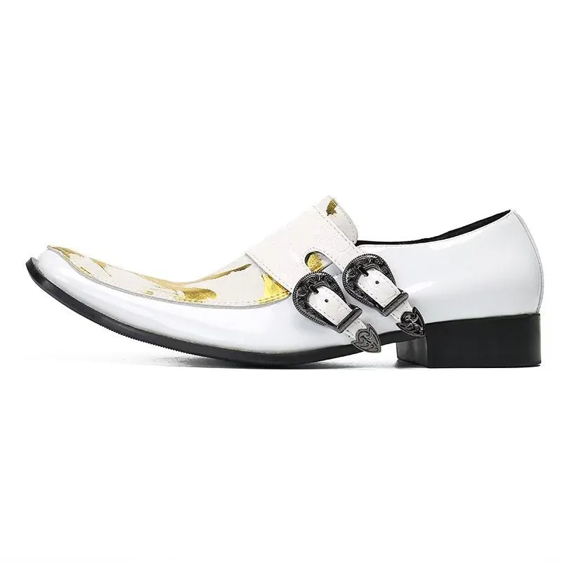 Exotic Elegance Genuine Leather Monkstraps