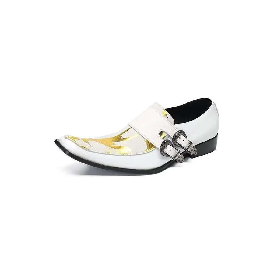 Exotic Elegance Genuine Leather Monkstraps