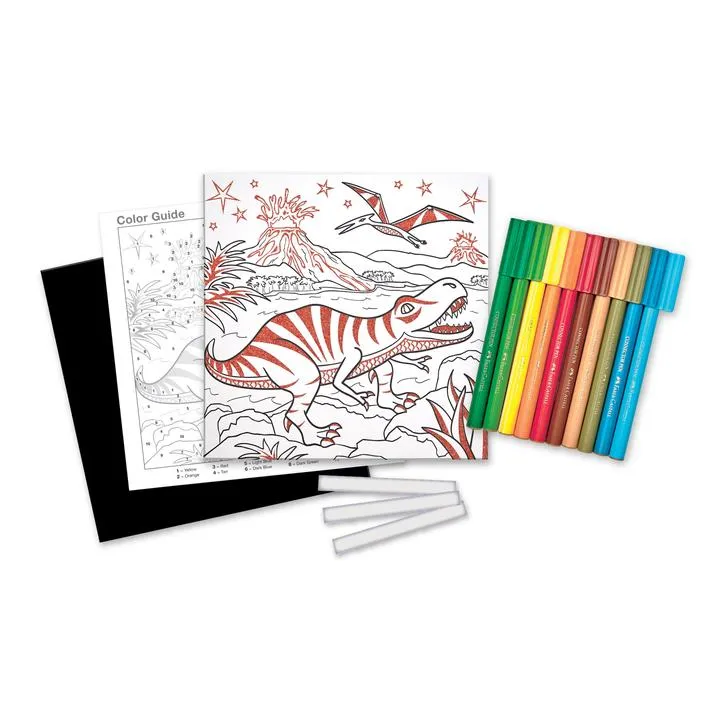 Faber-Castell Color by Number T-Rex Foil Fun