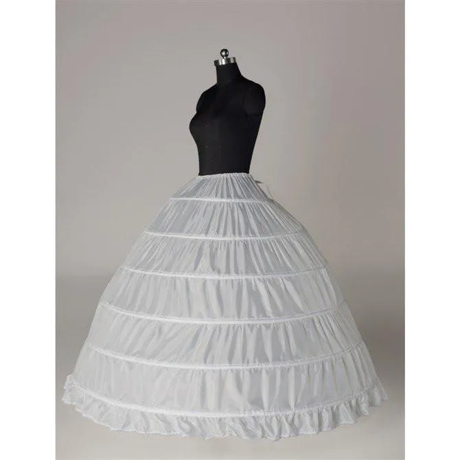 Fashion Wedding Petticoat Accessories White Floor Length LP008