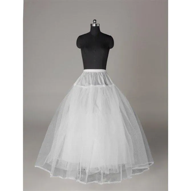 Fashion Wedding Petticoat Accessories White Floor Length LP010