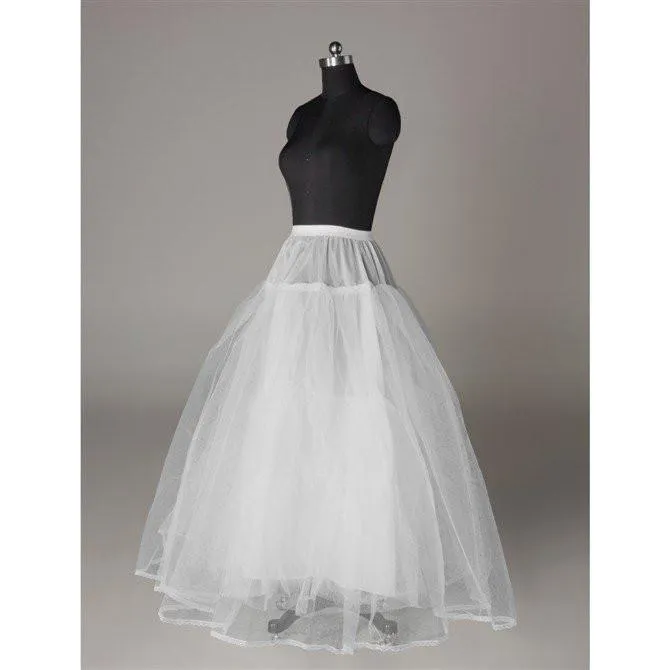 Fashion Wedding Petticoat Accessories White Floor Length LP010