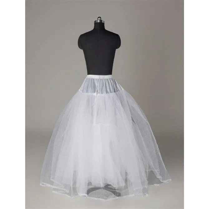 Fashion Wedding Petticoat Accessories White Floor Length LP010