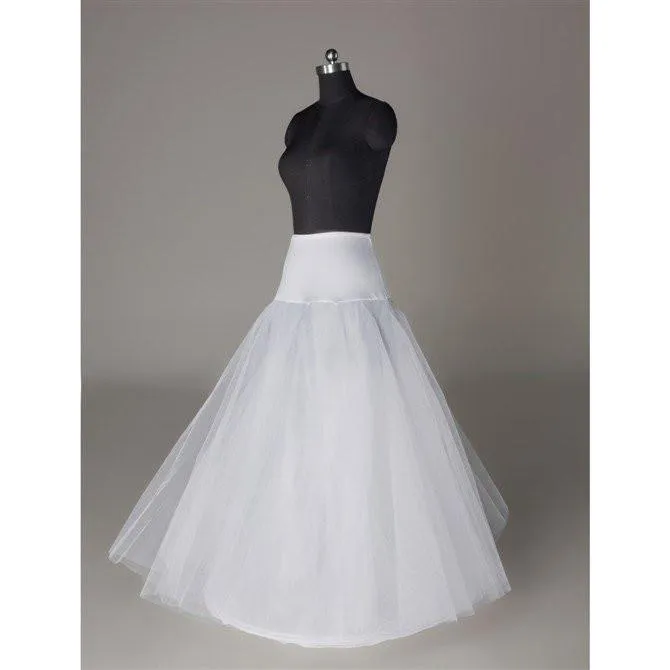 Fashion Wedding Petticoat Accessories White Floor Length LP011