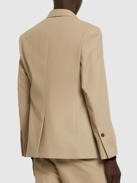 Ferragamo   Brushed cotton canvas blazer 