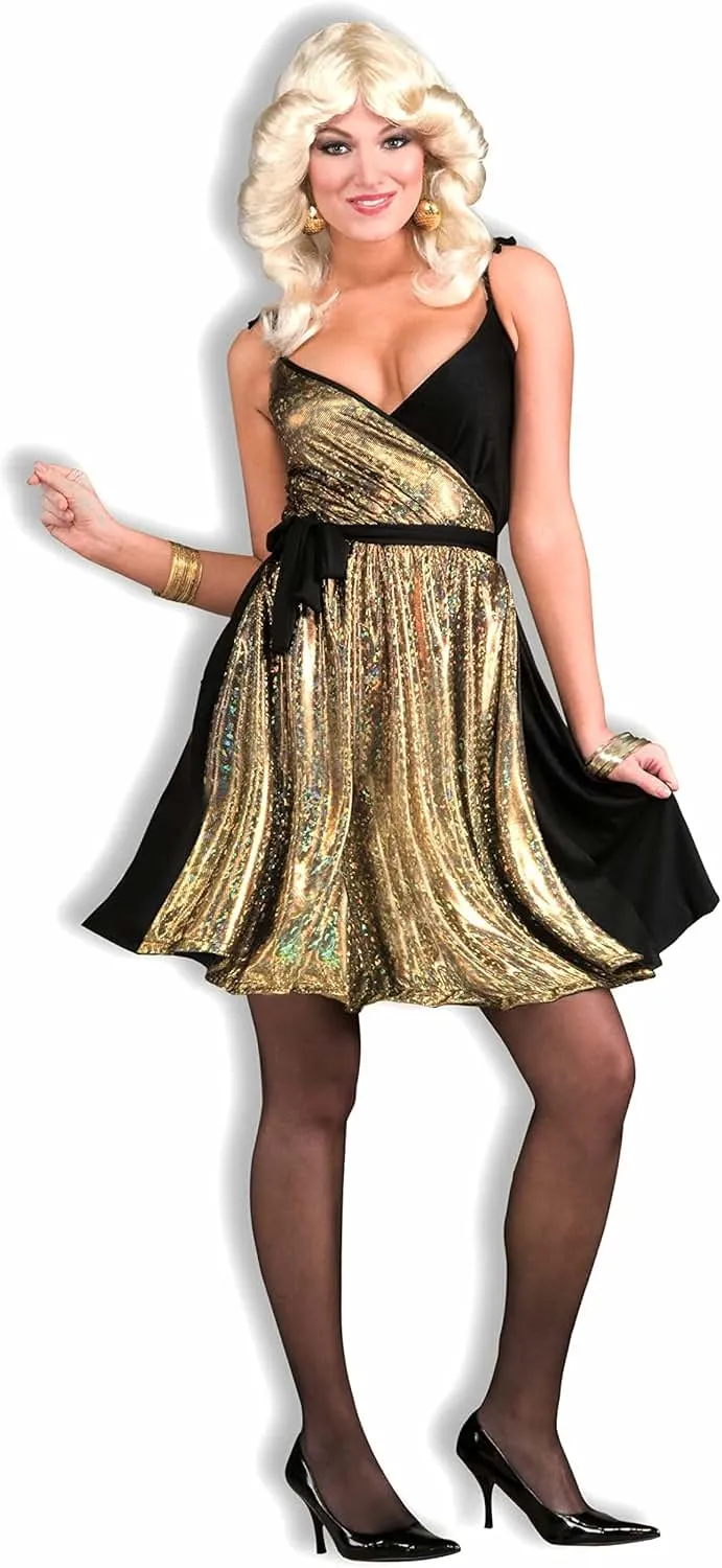 Forum Novelties Deluxe Disco Gold Women's Costume