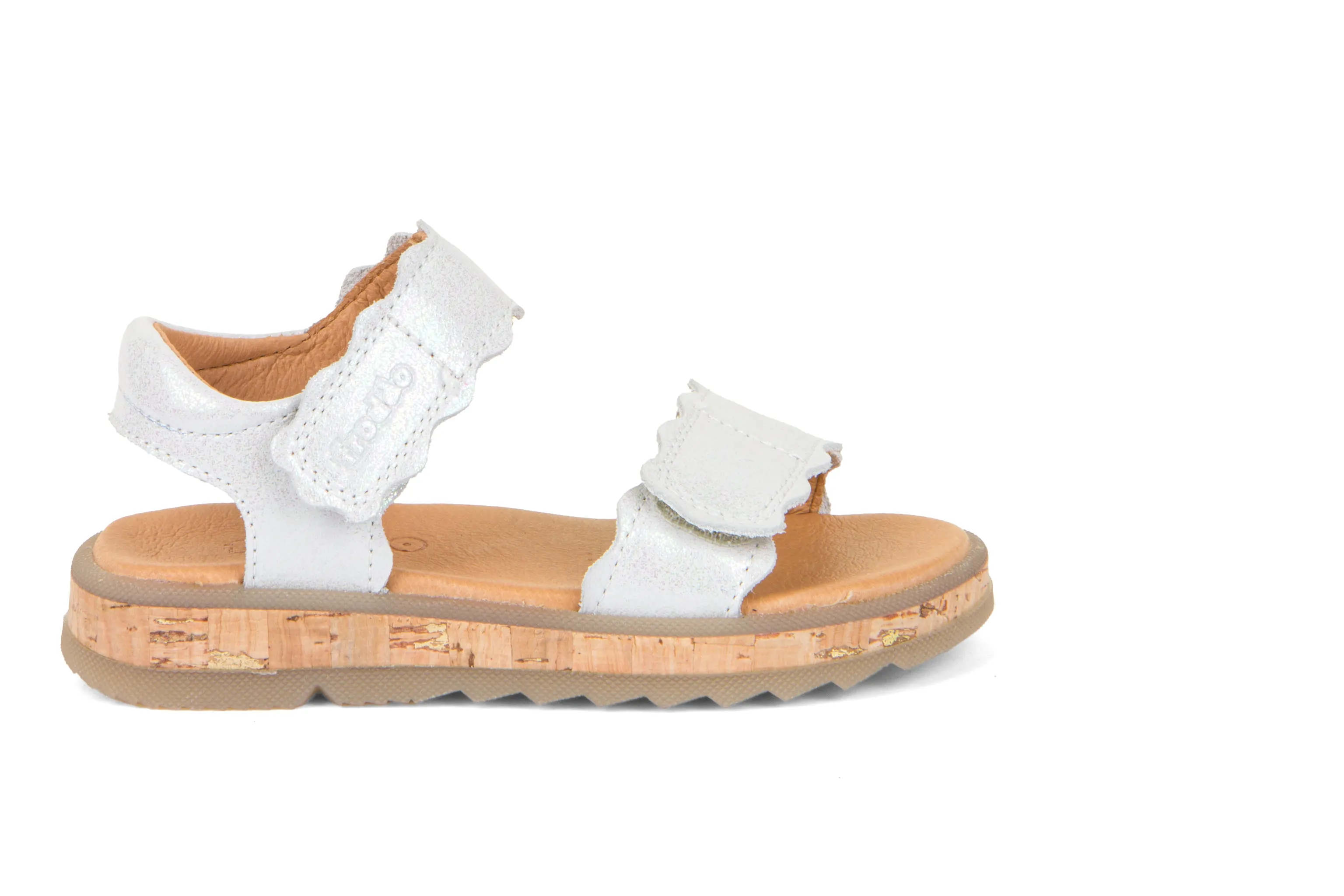 Froddo Girl's Alana Sandals - White Shine