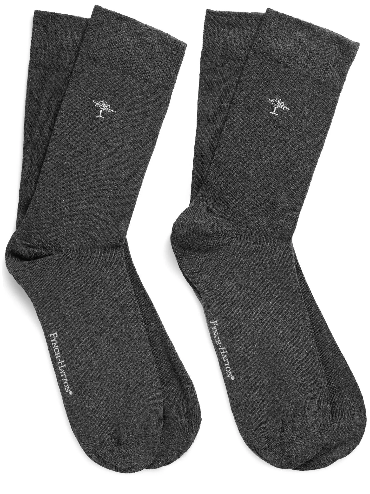 FYNCH HATTON Logo Socks - Men's Double Pack – Anthra