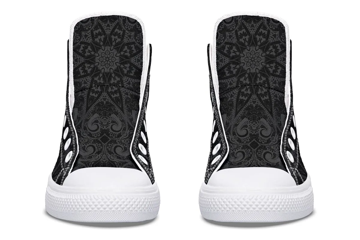 Ghost Mandala High Top Shoes