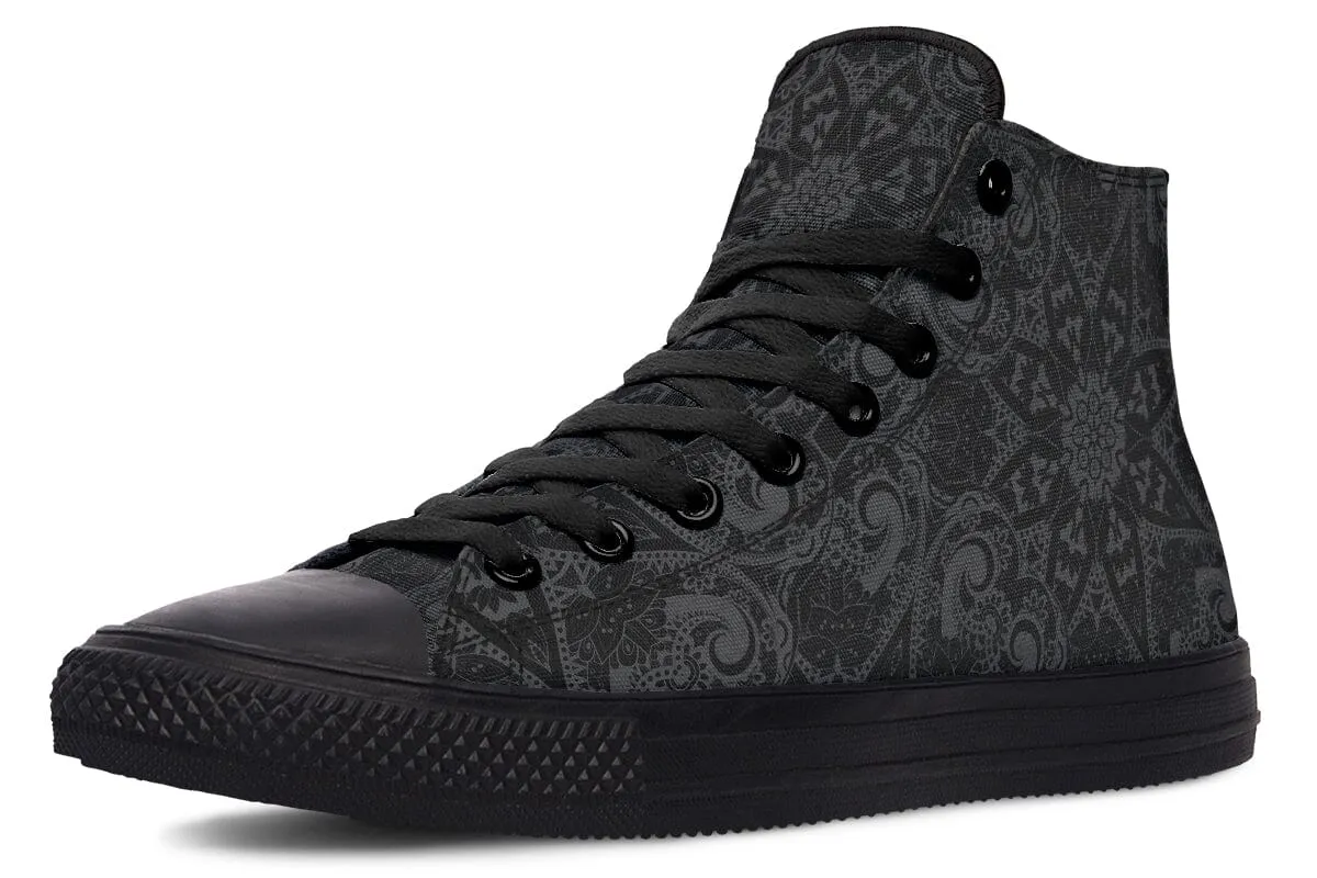 Ghost Mandala High Top Shoes