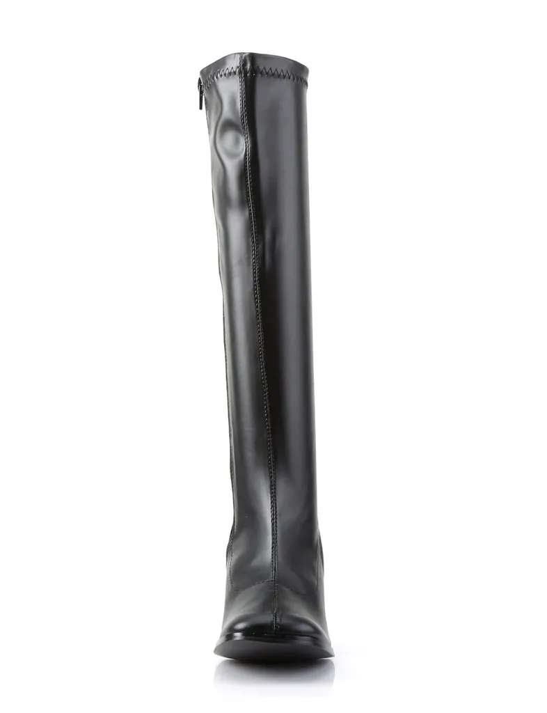 GOGO 300 BOOTS - BLACK VEGAN LEATHER ✰ PRE ORDER ✰