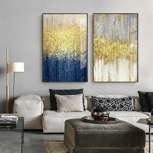 Golden Drizzle Wall Art Print