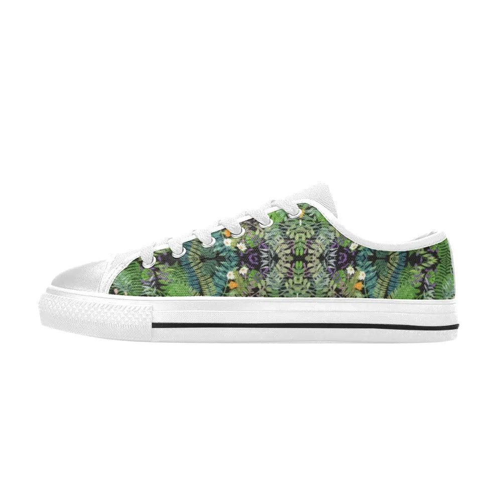 Graphic Jungle Low Rise Canvas Shoes up to size 12