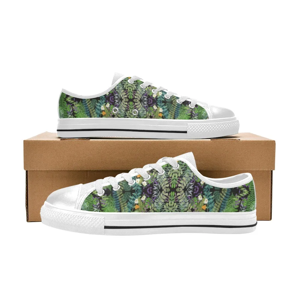 Graphic Jungle Low Rise Canvas Shoes up to size 12