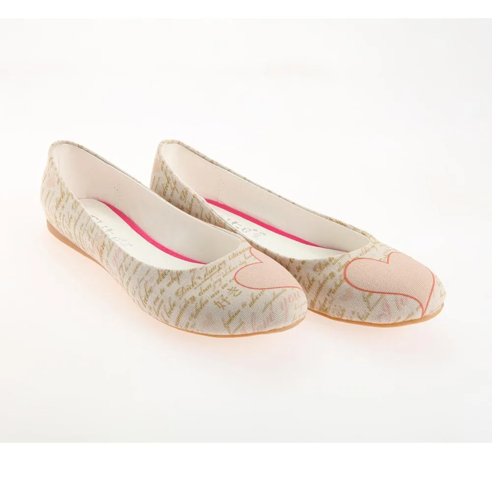 Heart Ballerinas Shoes 1125