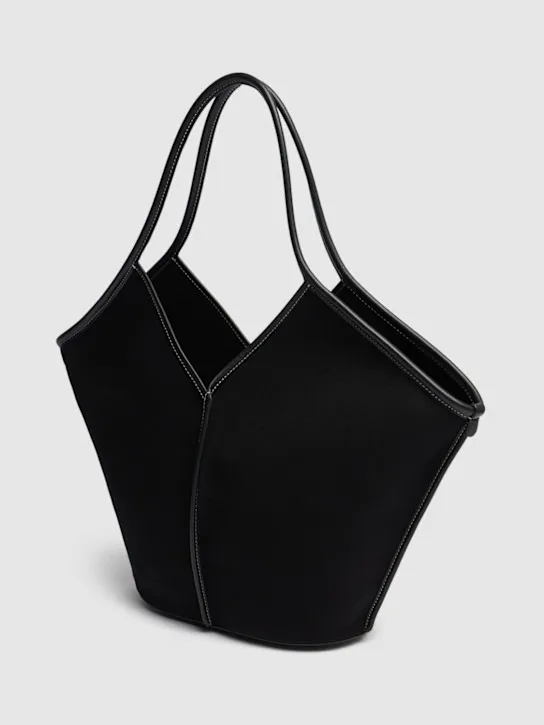 Hereu   Calella canvas &amp; leather shoulder bag 