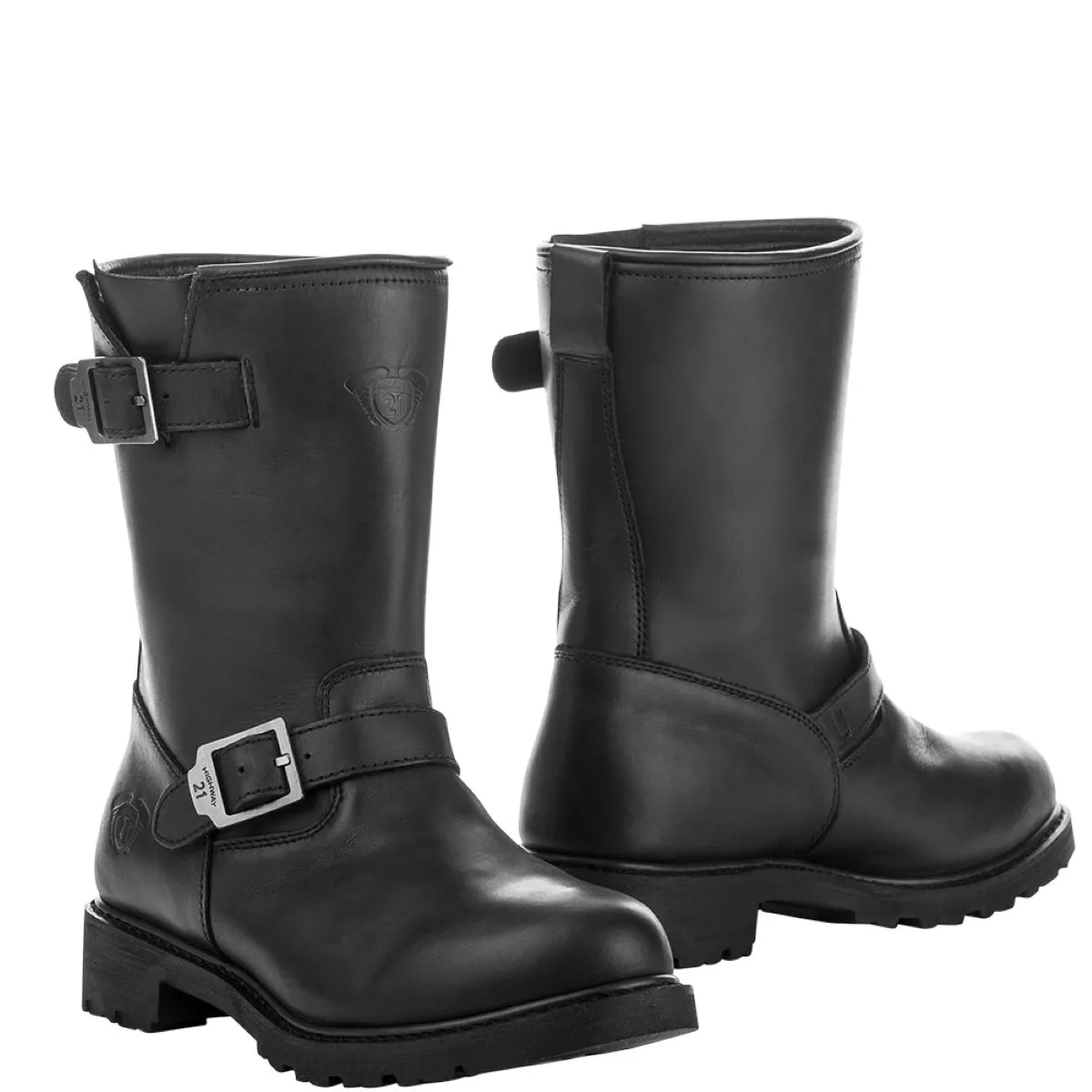 Highway 21 Primary Men's Short Leather Engineer Boots