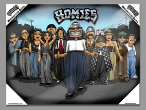 HOMIES GROUP - Small Canvas Art - 12" X 16"