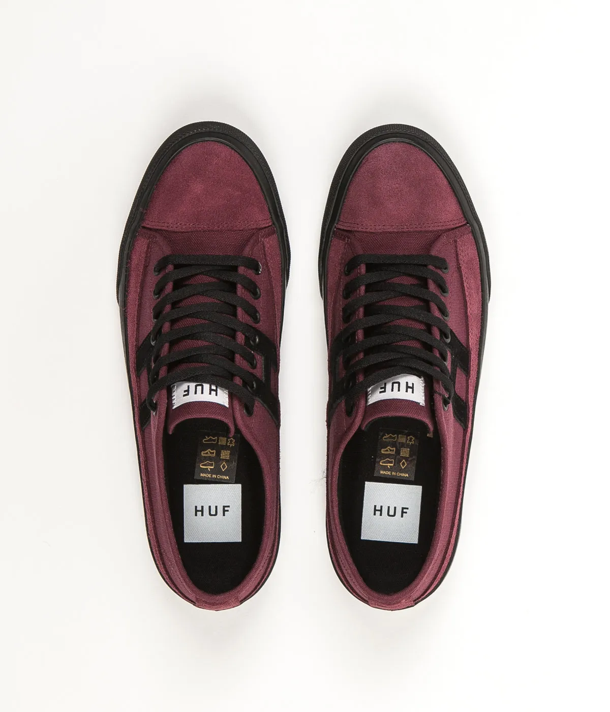 HUF Hupper 2 Lo Shoes - Deep Wine