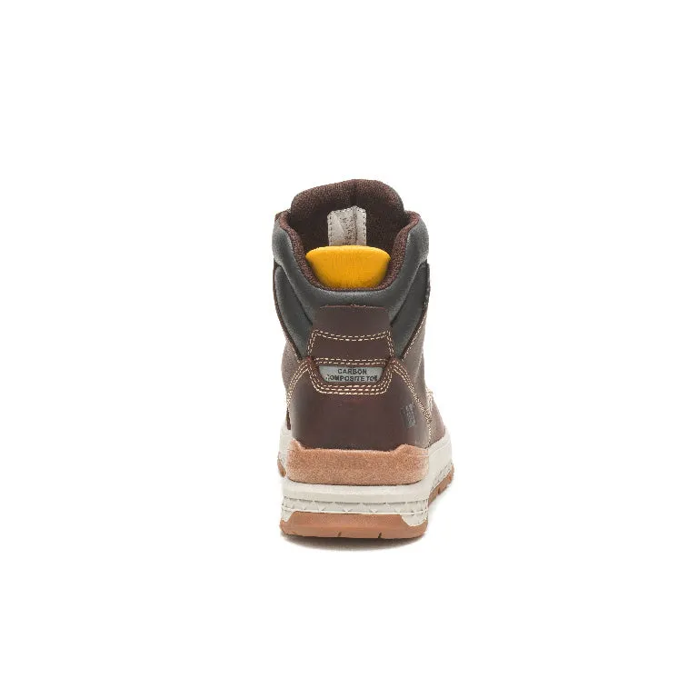 Impact Composite-Toe Waterproof Work Boot Red Brown