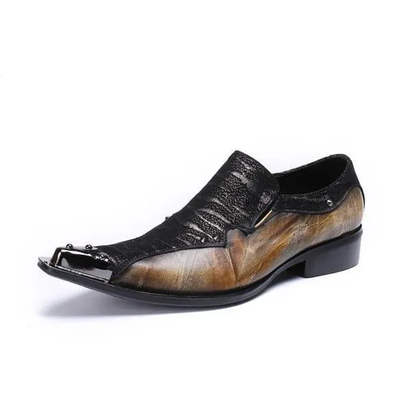 Italian Eleganza Exotic Dress Loafers