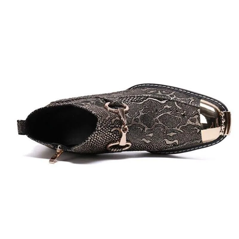 Italian Serpenté Dress Loafers