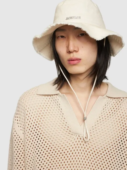 Jacquemus   Le Bob Artichaut canvas bucket hat 