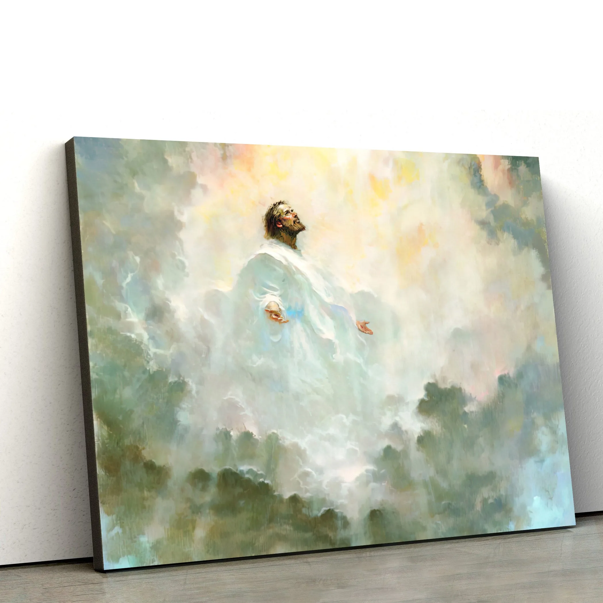 Jesus With Open Arms Canvas Pictures - Jesus Christ Canvas Art - Christian Canvas Wall Art