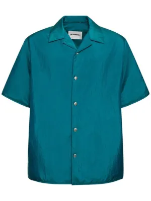 Jil Sander   Shirt 36 nylon silk canvas shirt 