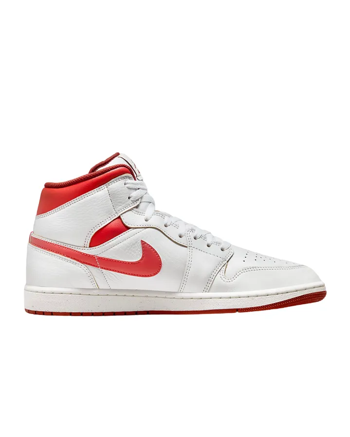 Jordan scarpa sneakers da adulti Air Jordan Mid SE FJ3458-160 bianco rosso