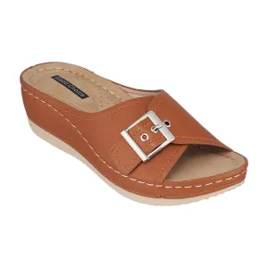 Justina Tan Wedge Sandals