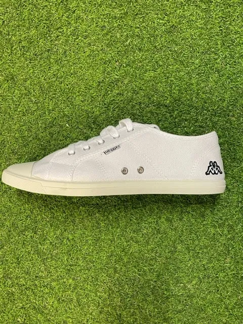 Kappa white ladies canvas trainers