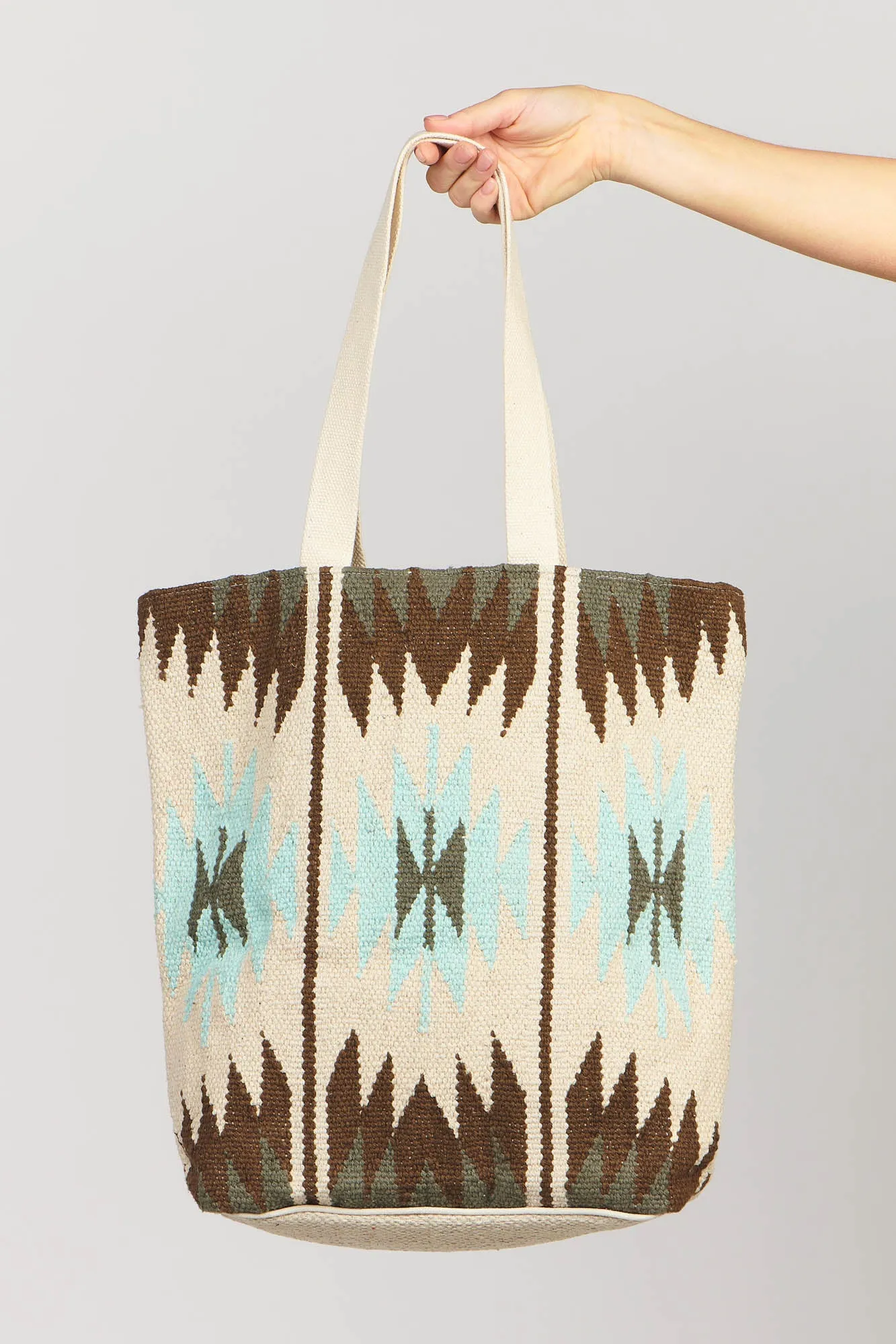 Kilim Tote Bag Aqua