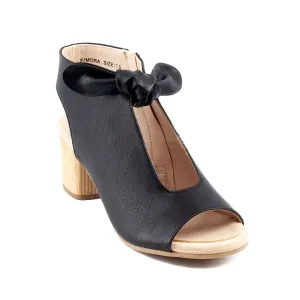 Kimora Black Heeled Sandals