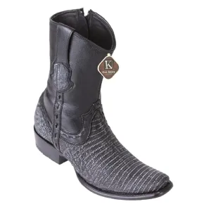 King Exotic Boots #479B0774 Men's Dubai Boot | Men's Teju Boots Color Saded Black